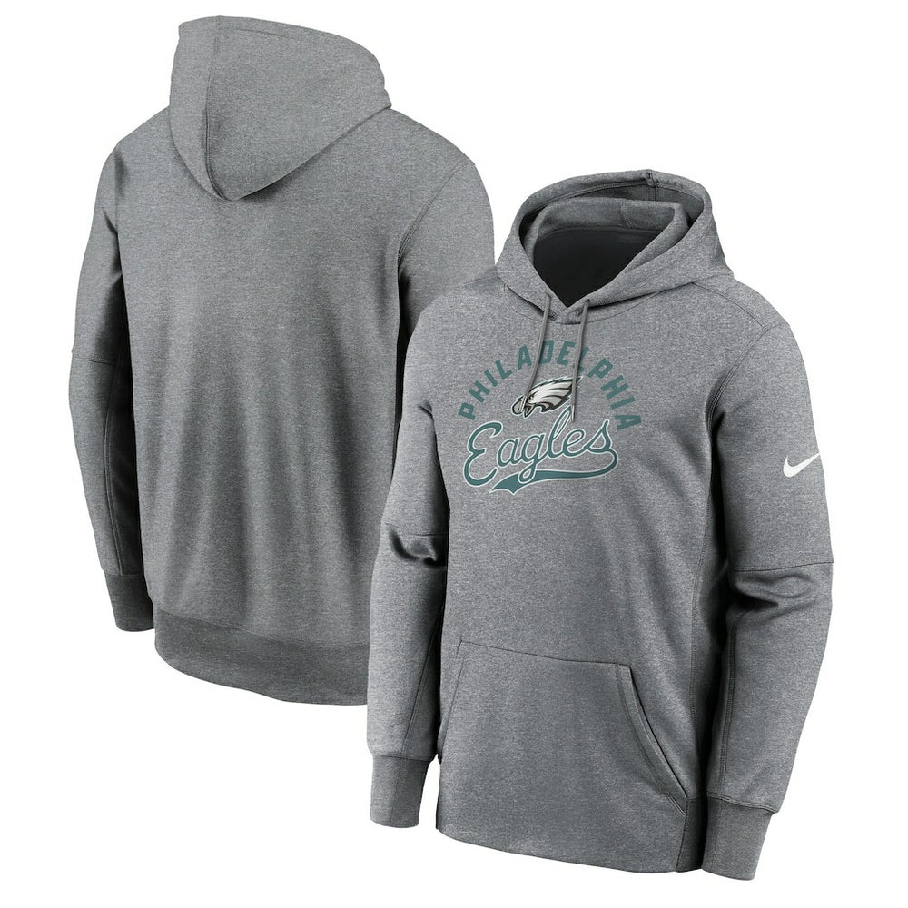 Philadelphia Eagles Performance Fleece Pullover Hoodie - Heather Gray | Nike cheap