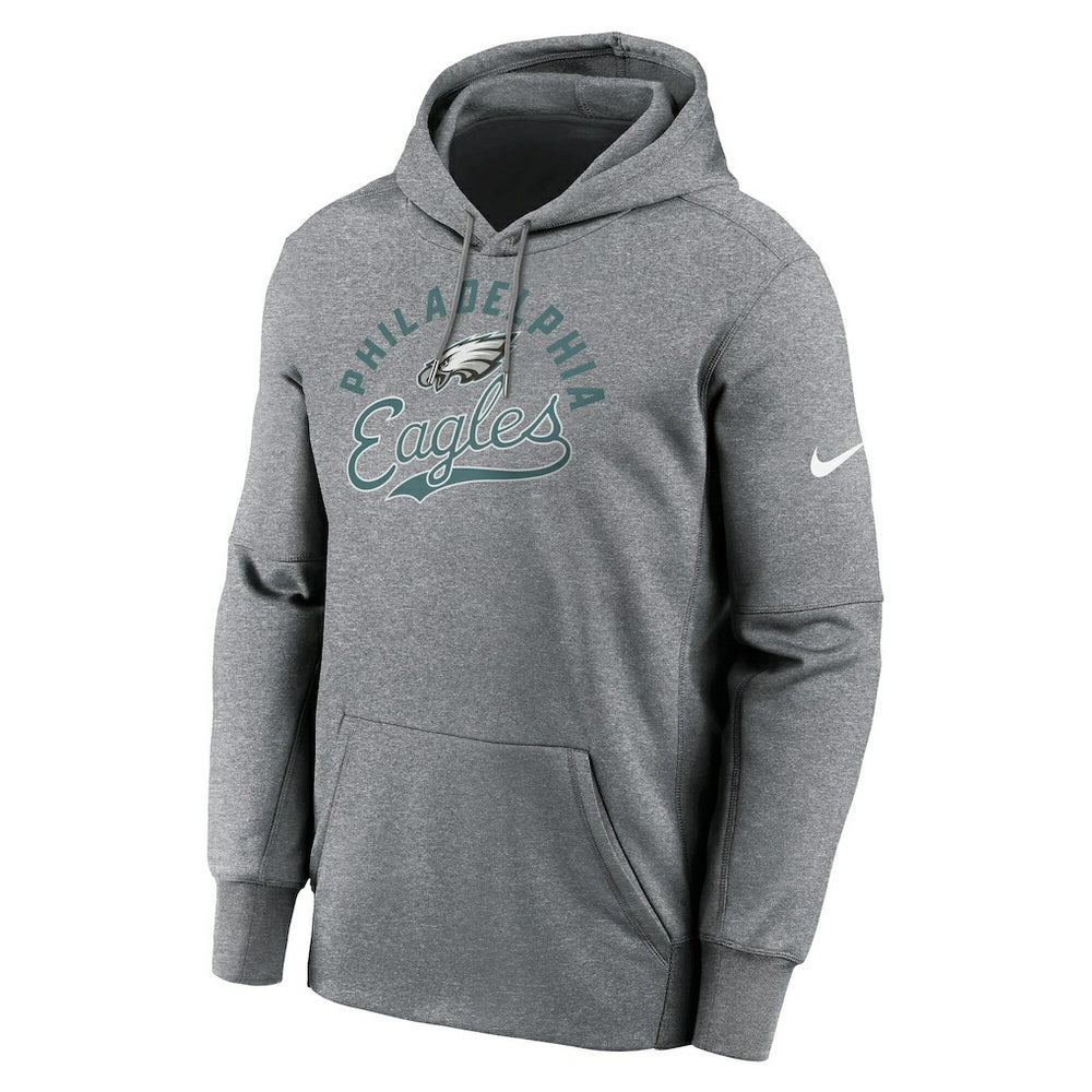 Philadelphia Eagles Performance Fleece Pullover Hoodie - Heather Gray | Nike cheap
