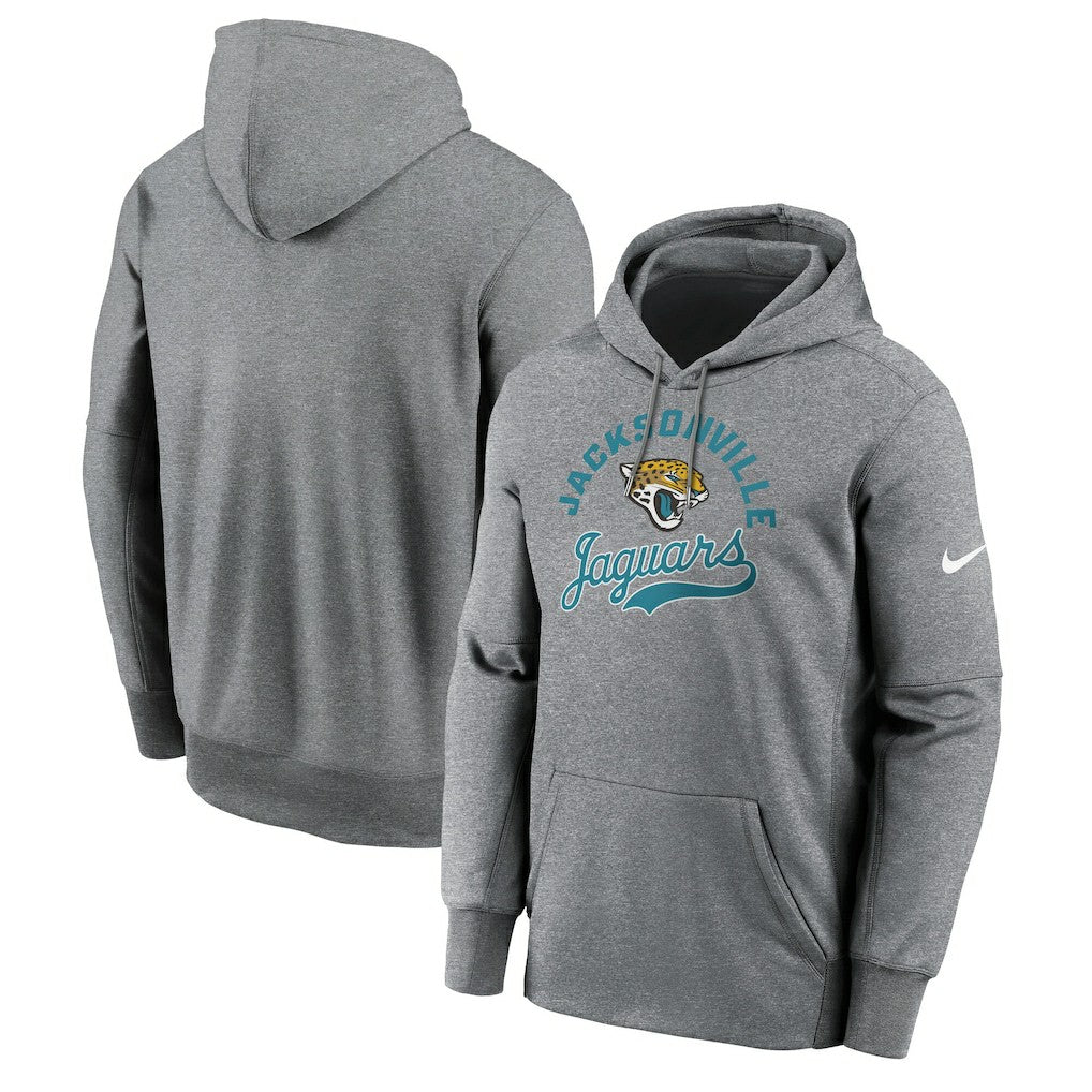 Jacksonville Jaguars Performance Fleece Pullover Hoodie - Heather Gray | Nike cheap