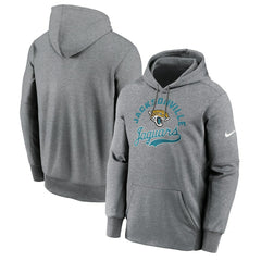 Jacksonville Jaguars Performance Fleece Pullover Hoodie - Heather Gray | Nike cheap