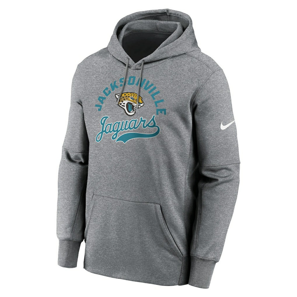 Jacksonville Jaguars Performance Fleece Pullover Hoodie - Heather Gray | Nike cheap