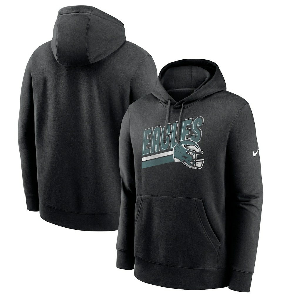 Philadelphia Eagles Club Fleece Pullover Hoodie - Black | Nike online