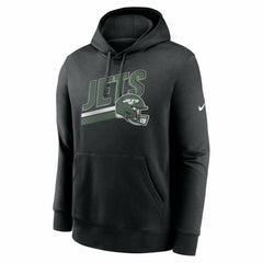 New York Jets Club Fleece Pullover Hoodie - Black | Nike on sale