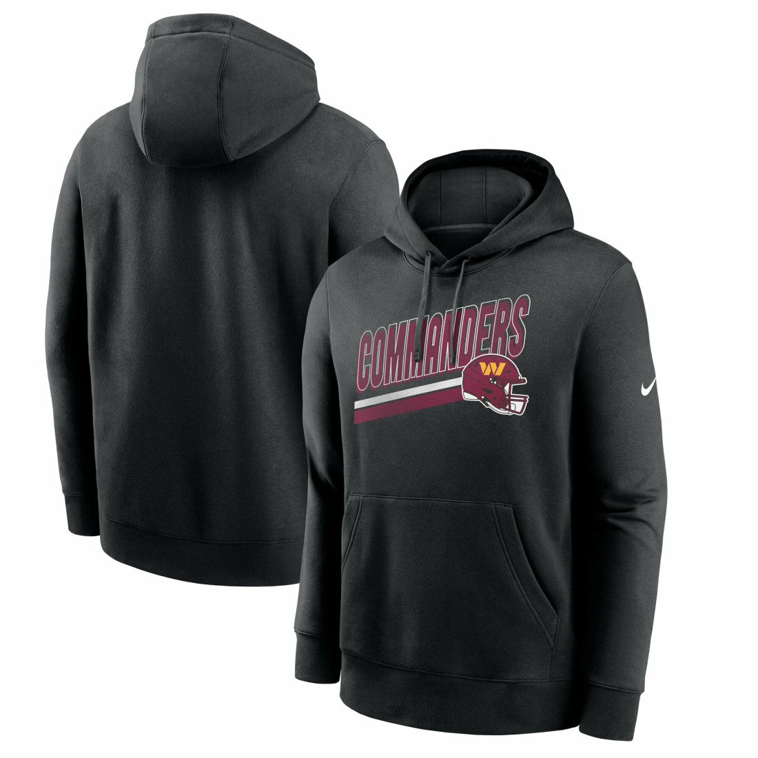 Washington Commanders Club Fleece Pullover Hoodie - Black | Nike online