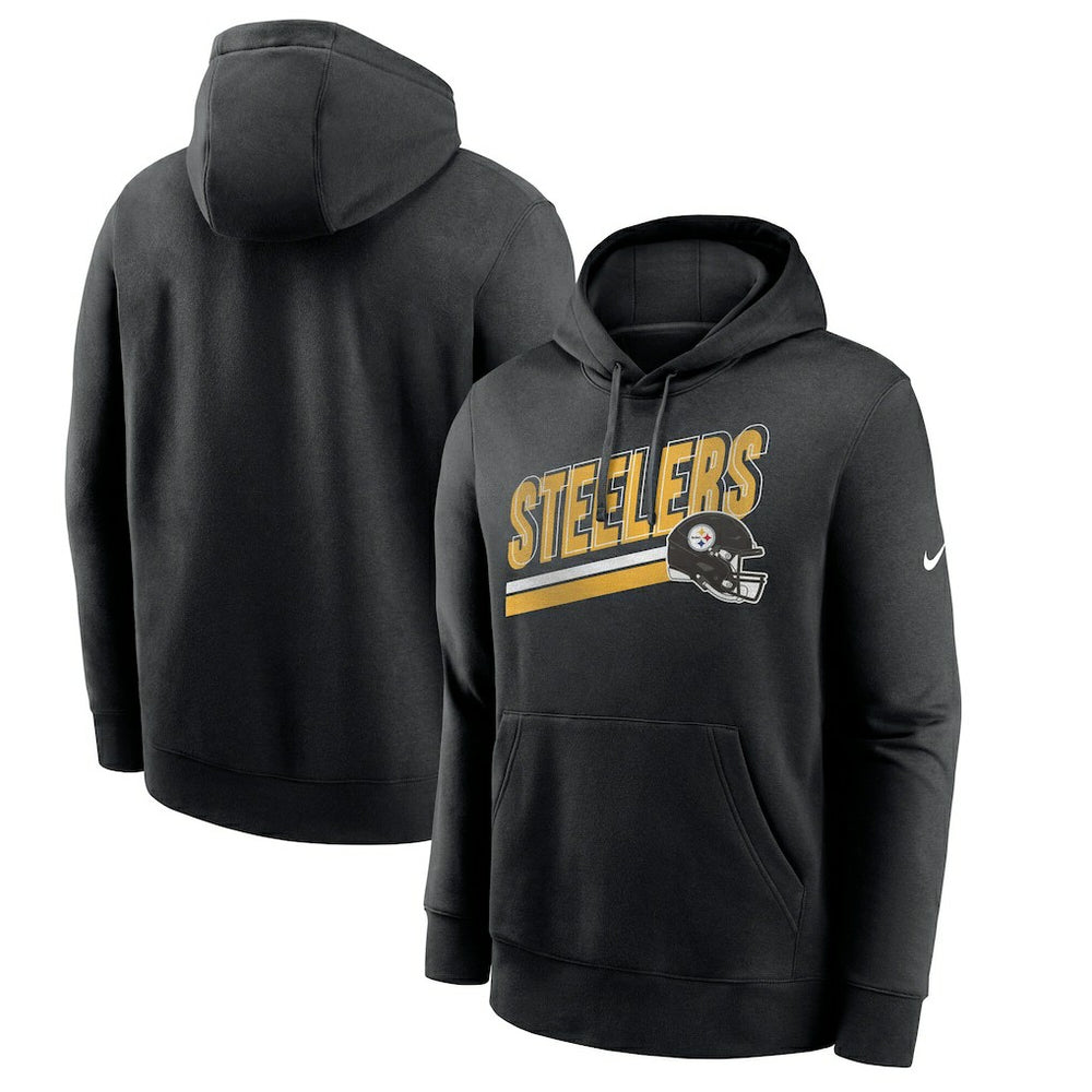Pittsburgh Steelers Club Fleece Pullover Hoodie - Black | Nike online