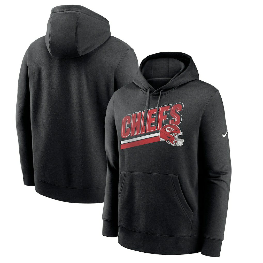 Kansas City Chiefs Club Fleece Pullover Hoodie - Black | Nike for sale