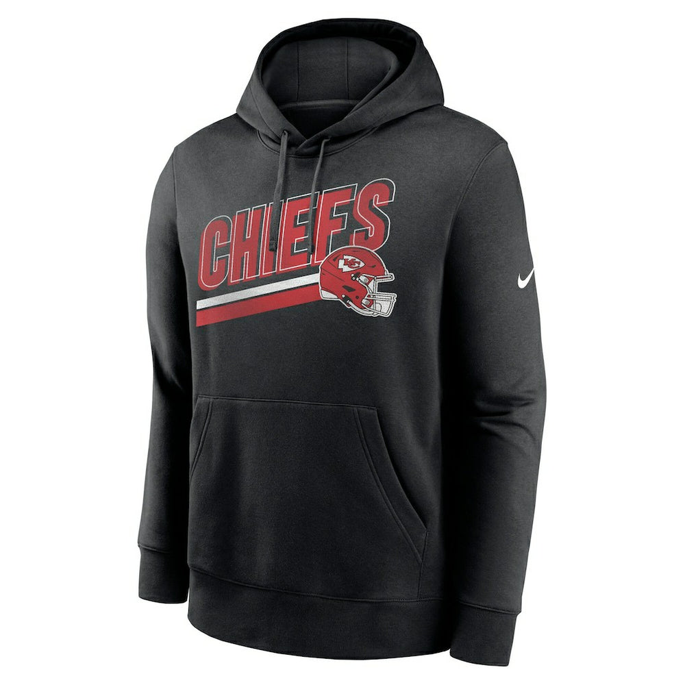 Kansas City Chiefs Club Fleece Pullover Hoodie - Black | Nike for sale