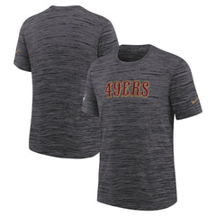 San Francisco 49ers Youth 2025 Rivalries Collection Sideline Velocity Dri-FIT T-Shirt - Heather Black | Nike outlet