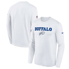 Buffalo Bills Youth 2025 Rivalries Collection Sideline Legend Dri-FIT Long Sleeve T-Shirt - White | Nike outlet