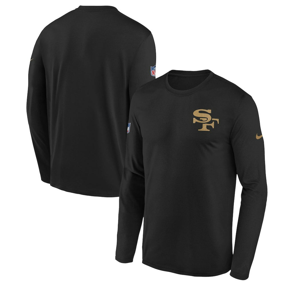 San Francisco 49ers Youth 2025 Rivalries Collection Sideline Legend Dri-FIT Long Sleeve T-Shirt - Black | Nike for sale