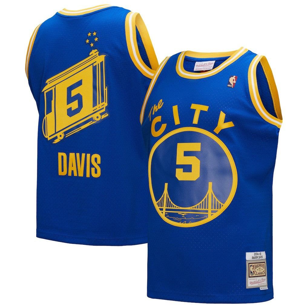 Baron Davis Golden State Warriors Hardwood Classics 2004/05 Swingman Jersey - Royal | Mitchell & Ness for sale