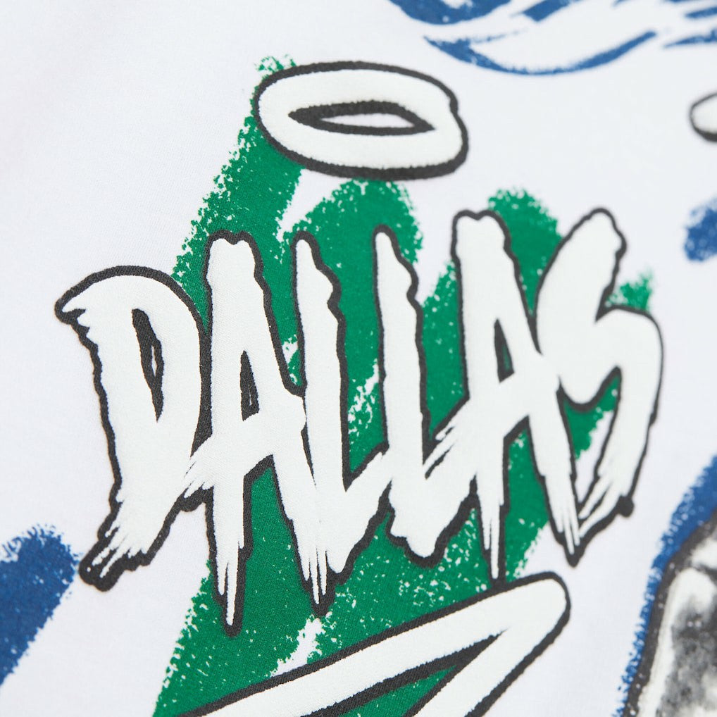 Dirk Nowitzki Dallas Mavericks Hardwood Classics Chalked Up T-Shirt sale - White | Mitchell & Ness shop