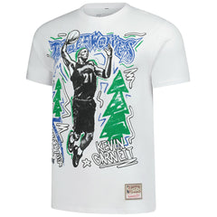 Kevin Garnett Minnesota Timberwolves Hardwood Classics Chalked Up T-Shirt - White | Mitchell & Ness online
