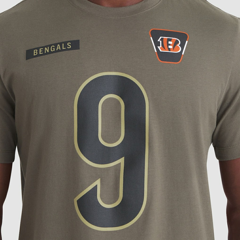 Joe Burrow Cincinnati Bengals 2025 Salute to Service Name & Number T-Shirt - Olive | Nike outlet