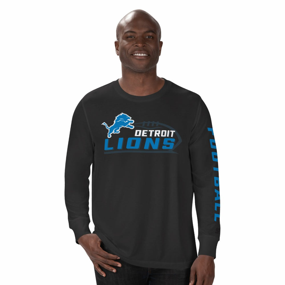 Detroit Lions Starter Half Time Long Sleeve T-Shirt - Black online