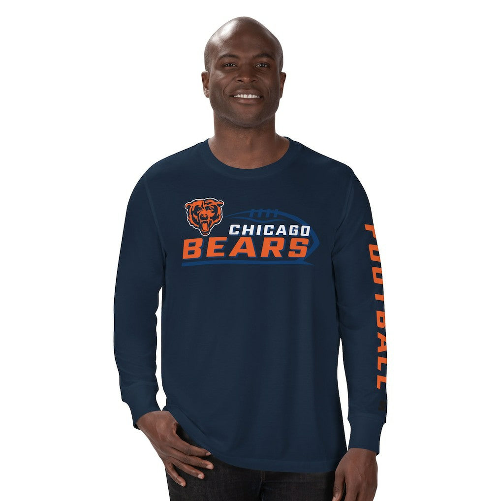 Chicago Bears Starter Half Time Long Sleeve T-Shirt - Navy outlet