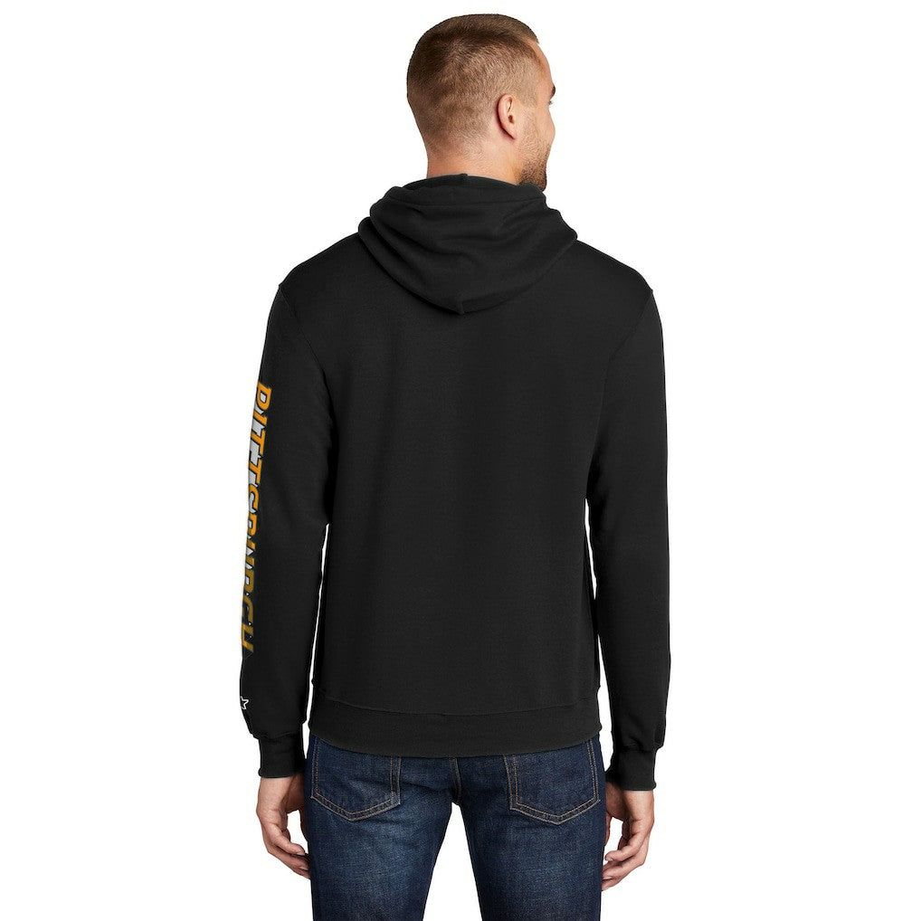 Pittsburgh Steelers Starter Wordmark Logo Pullover Hoodie - Black discount
