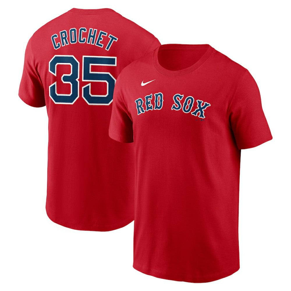 Garrett Crochet Boston Red Sox Fuse Name & Number T-Shirt - Red | Nike