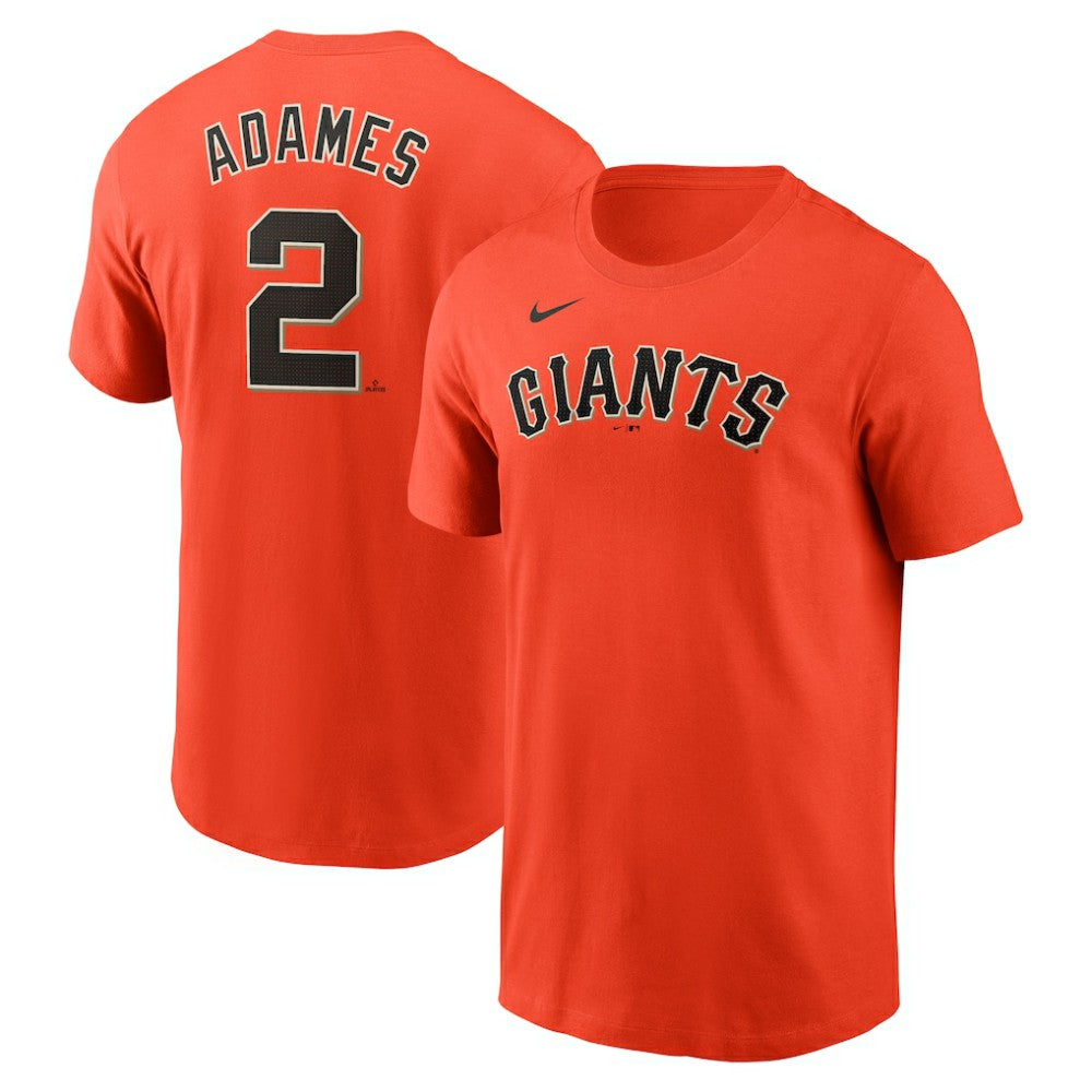 Willy Adames San Francisco Giants Fuse Name & Number T-Shirt - Orange | Nike