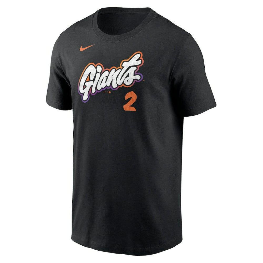 Willy Adames San Francisco Giants 2025 City Connect Fuse Name & Number T-Shirt - Black | Nike