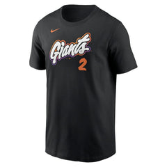 Willy Adames San Francisco Giants 2025 City Connect Fuse Name & Number T-Shirt - Black | Nike
