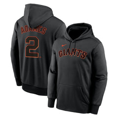 Willy Adames San Francisco Giants Name & Number Performance Pullover Hoodie - Black | Nike