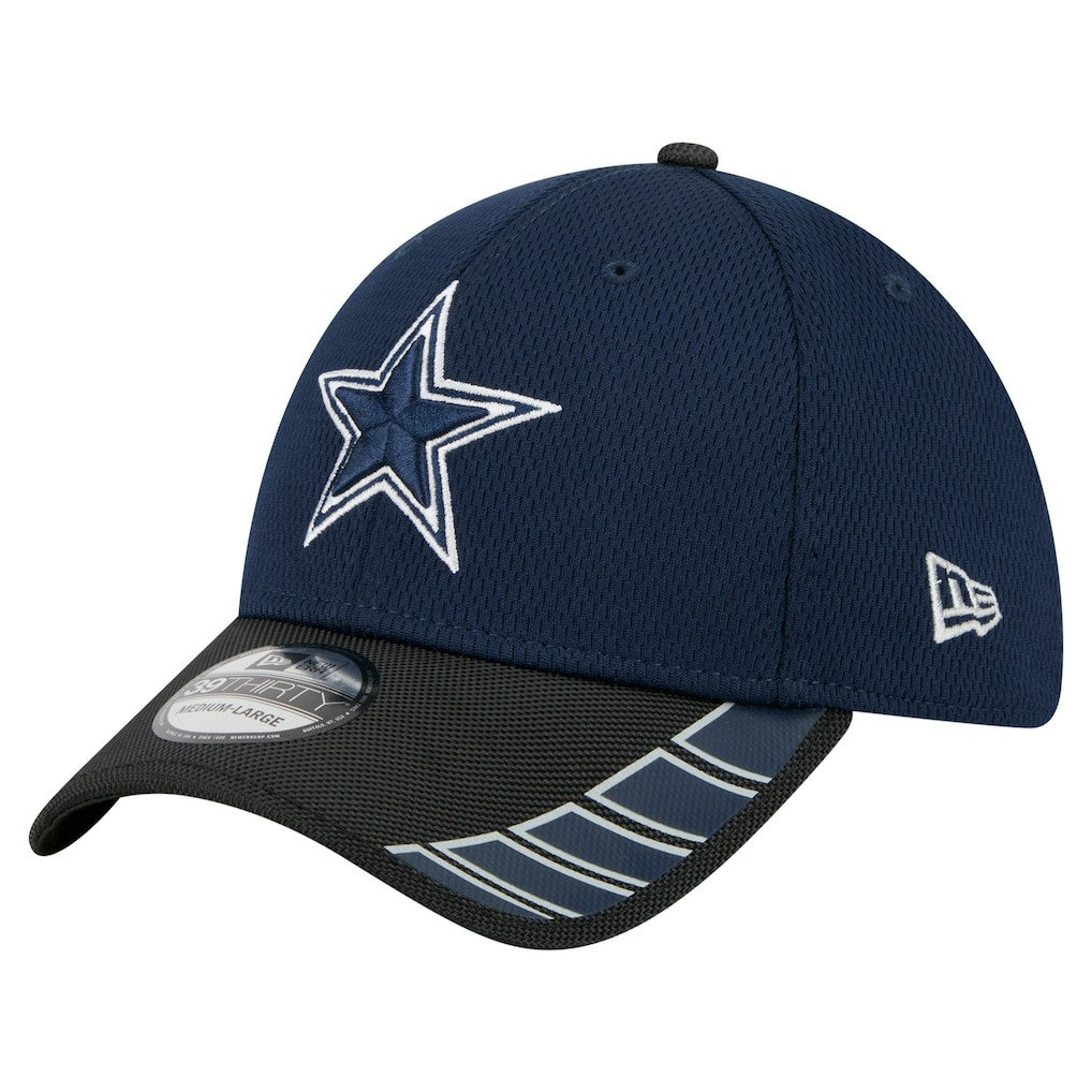 Dallas Cowboys New Era Visor Hit 39THIRTY Flex Hat - Navy/Black discount