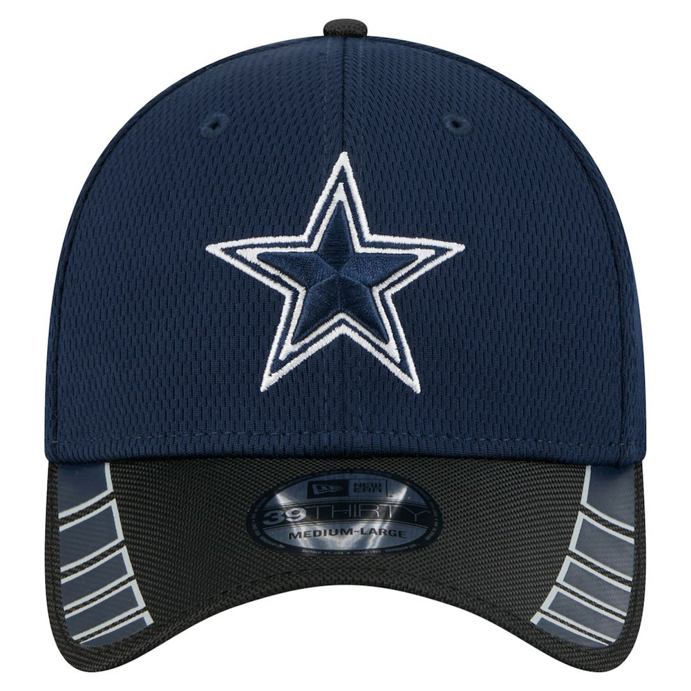 Dallas Cowboys New Era Visor Hit 39THIRTY Flex Hat - Navy/Black discount