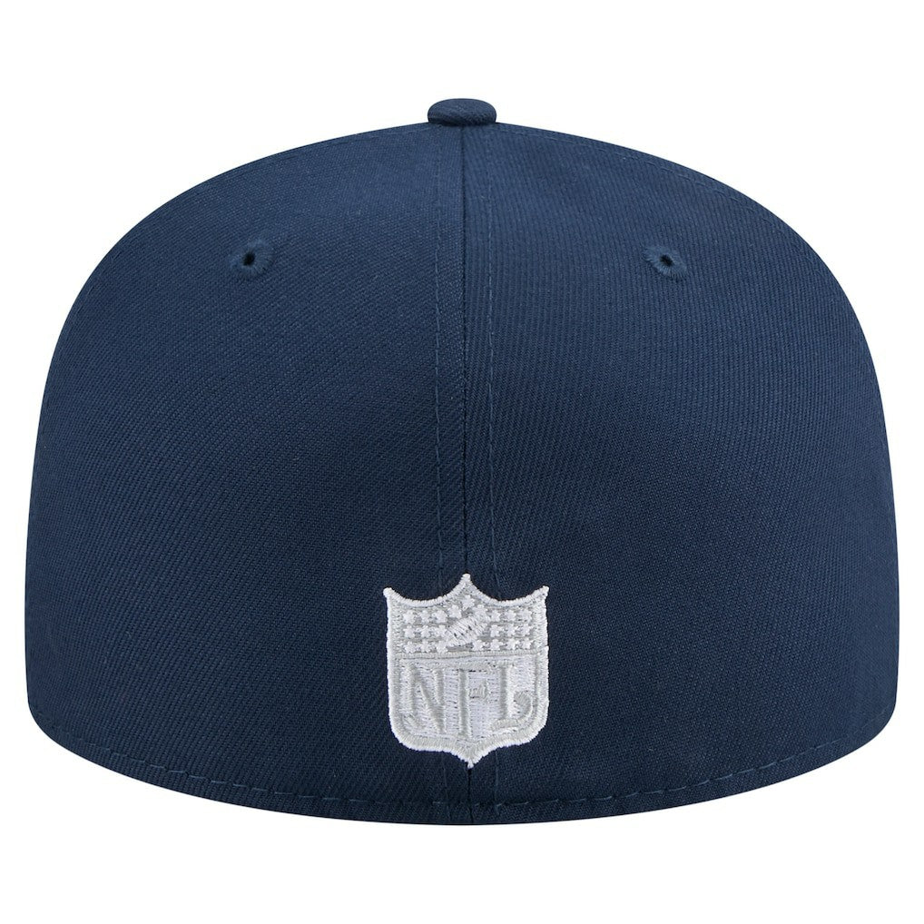 Dallas Cowboys New Era Throwback Oversized 59FIFTY Fitted Hat - Navy outlet