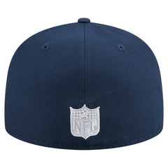 Dallas Cowboys New Era Throwback Oversized 59FIFTY Fitted Hat - Navy outlet