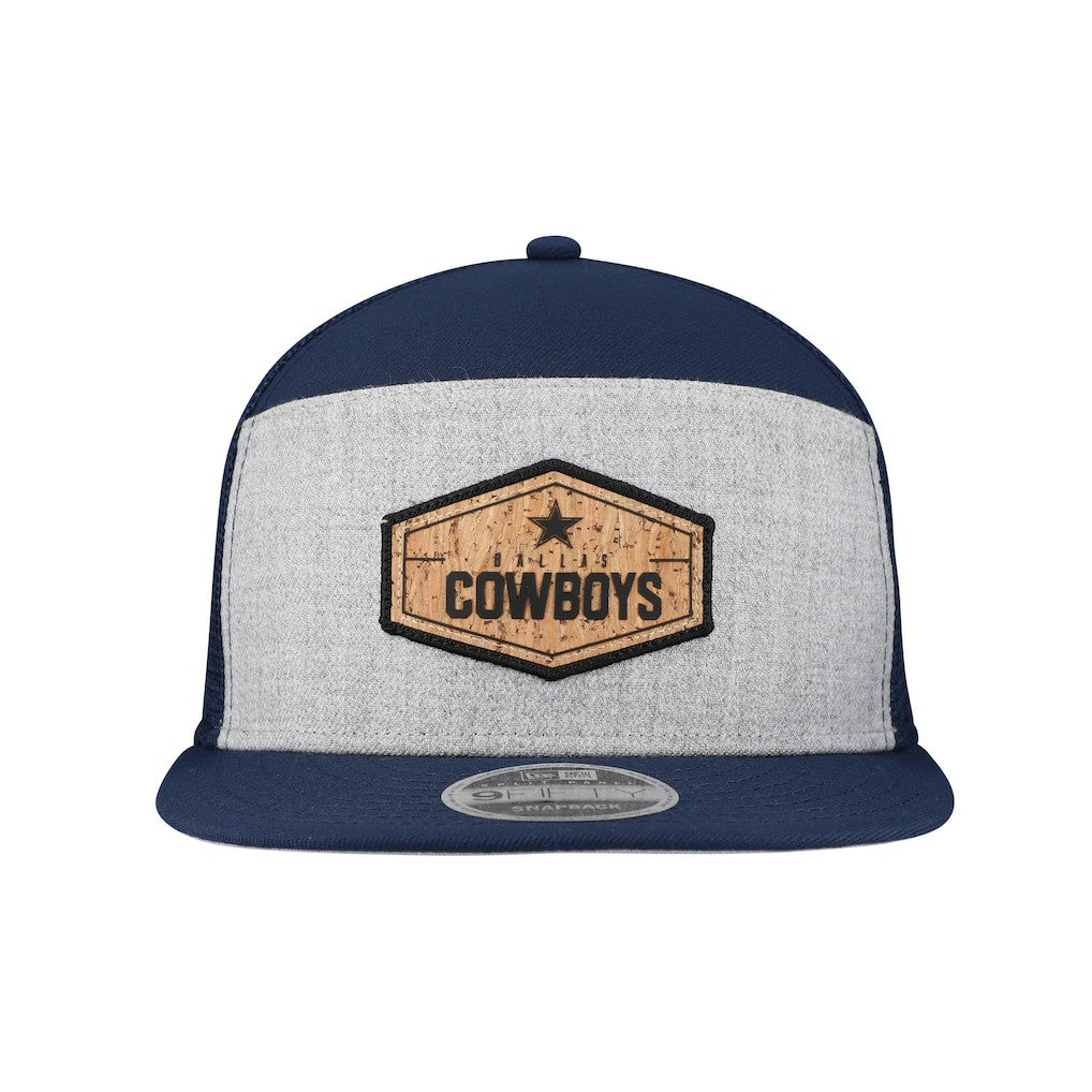 Dallas Cowboys New Era Cork Split Panel 9FIFTY Trucker Snapback Hat - Gray/Navy online