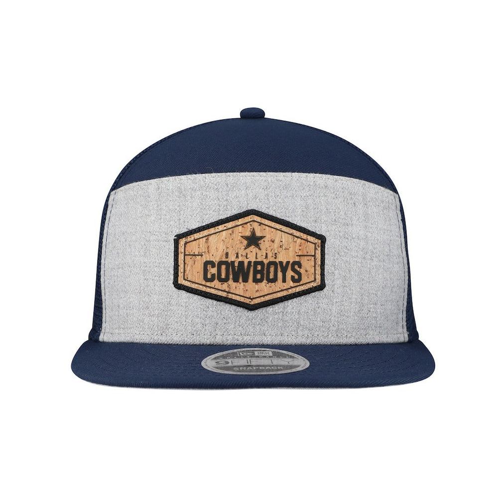 Dallas Cowboys New Era Cork Split Panel 9FIFTY Trucker Snapback Hat - Gray/Navy online