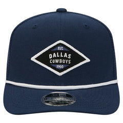 Dallas Cowboys New Era 9SEVENTY Team Rope Stretch-Snap Hat - Navy cheap