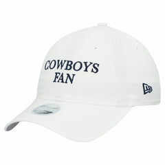Dallas Cowboys New Era Women's Team Fan 9TWENTY Adjustable Hat - White cheap