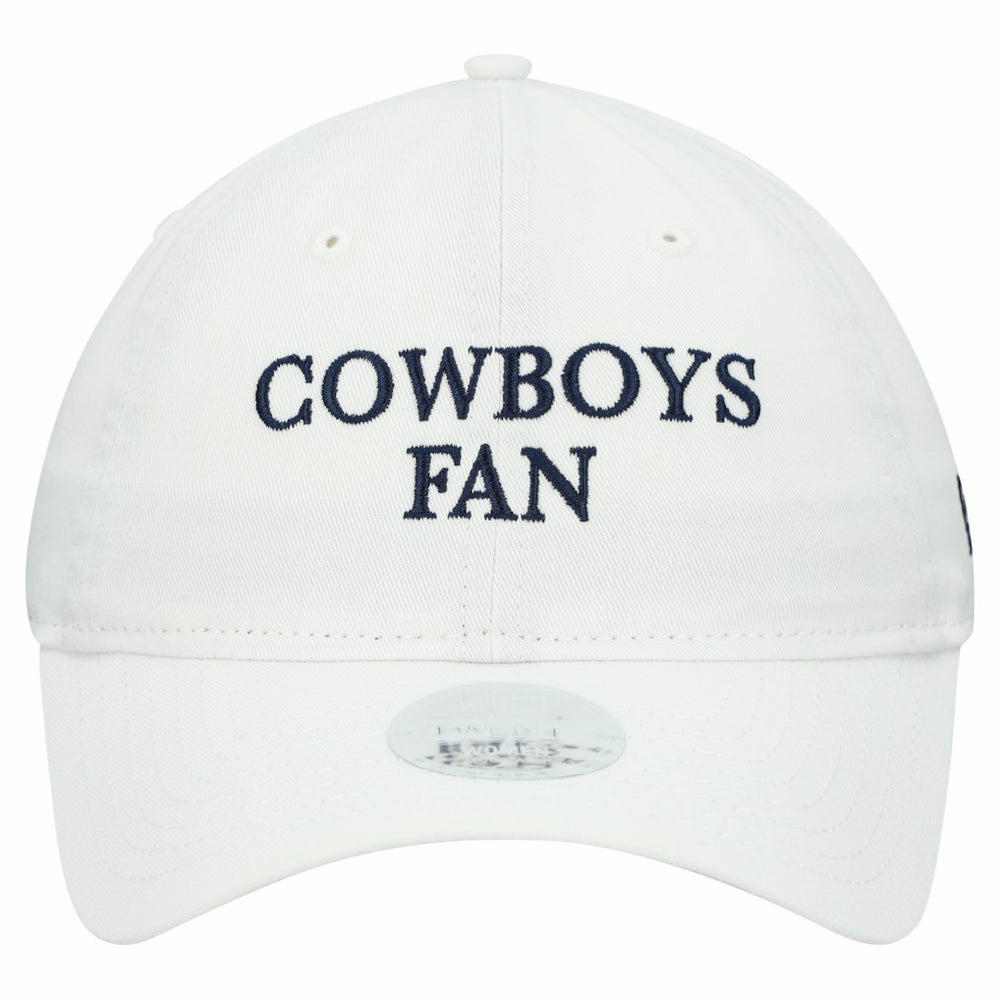 Dallas Cowboys New Era Women's Team Fan 9TWENTY Adjustable Hat - White cheap