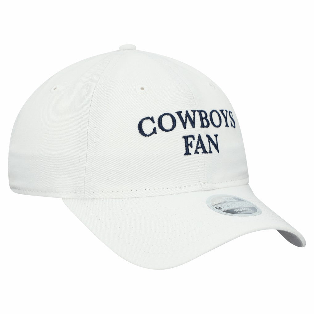Dallas Cowboys New Era Women's Team Fan 9TWENTY Adjustable Hat - White cheap