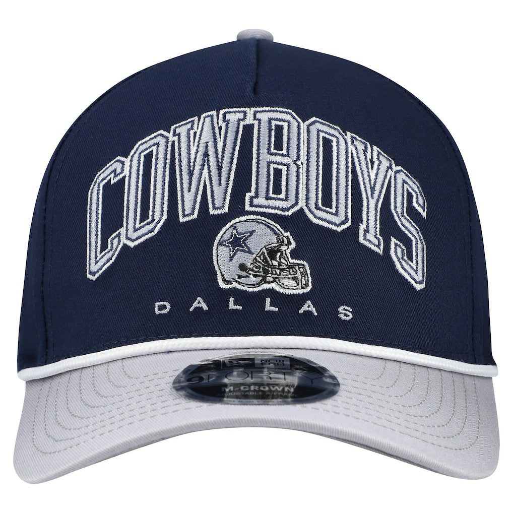 Dallas Cowboys New Era Arch 9FORTY A-Frame M-Crown Adjustable Hat - Navy outlet