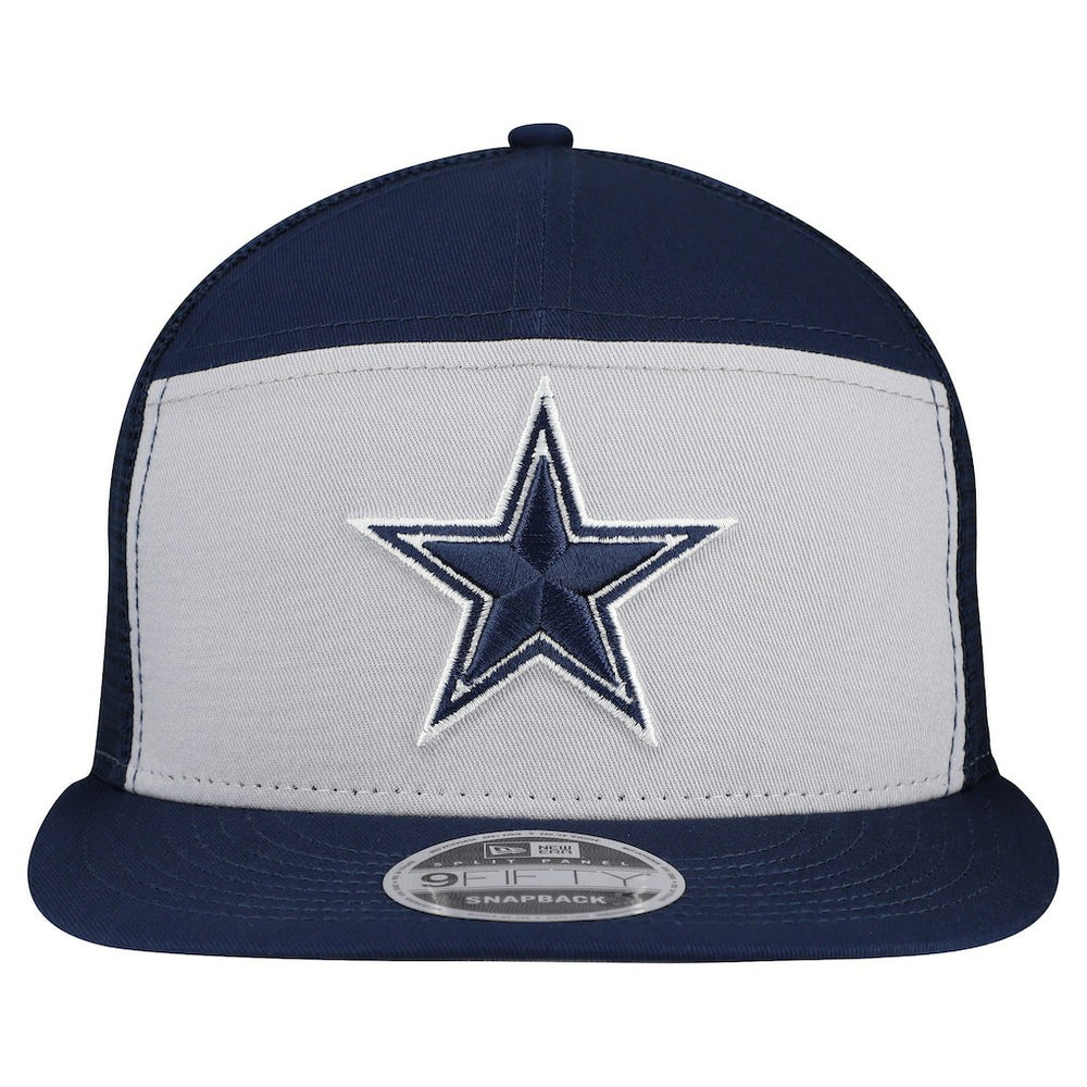 Dallas Cowboys New Era Outdoor Split Panel 9FIFTY Snapback Hat - Gray/Navy outlet