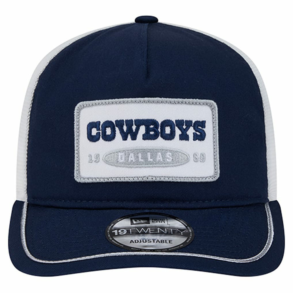 Dallas Cowboys New Era Patch 19TWENTY Adjustable Hat - Navy/White online