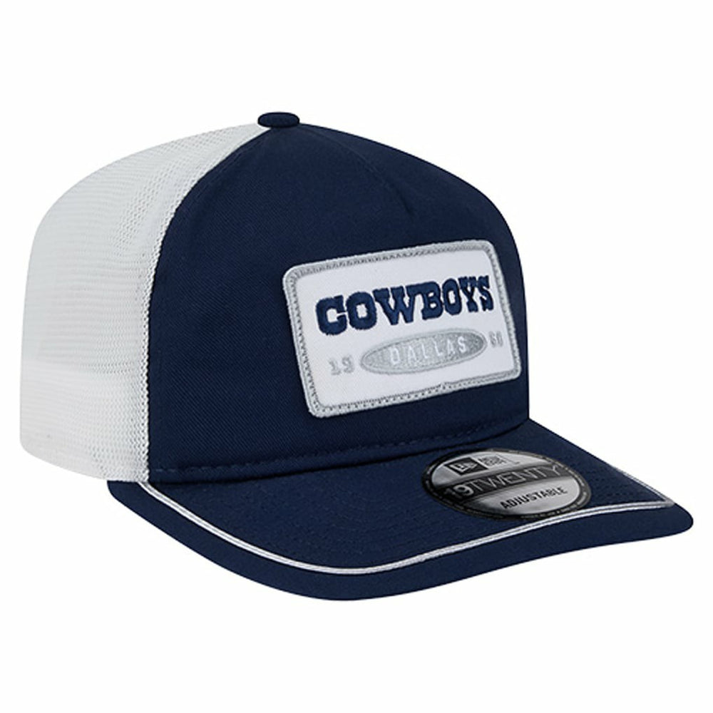 Dallas Cowboys New Era Patch 19TWENTY Adjustable Hat - Navy/White online