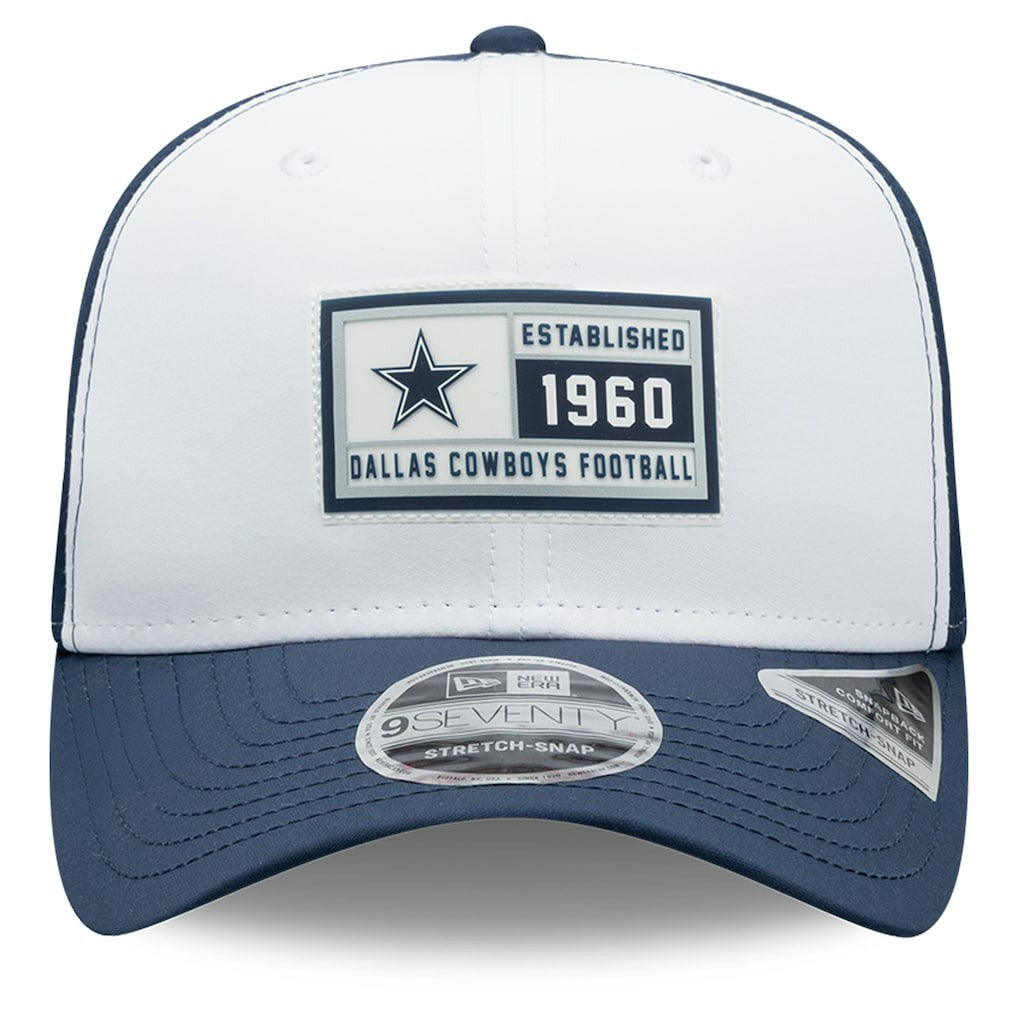 Dallas Cowboys New Era Established Patch 9SEVENTY Adjustable Hat - White/Navy sale
