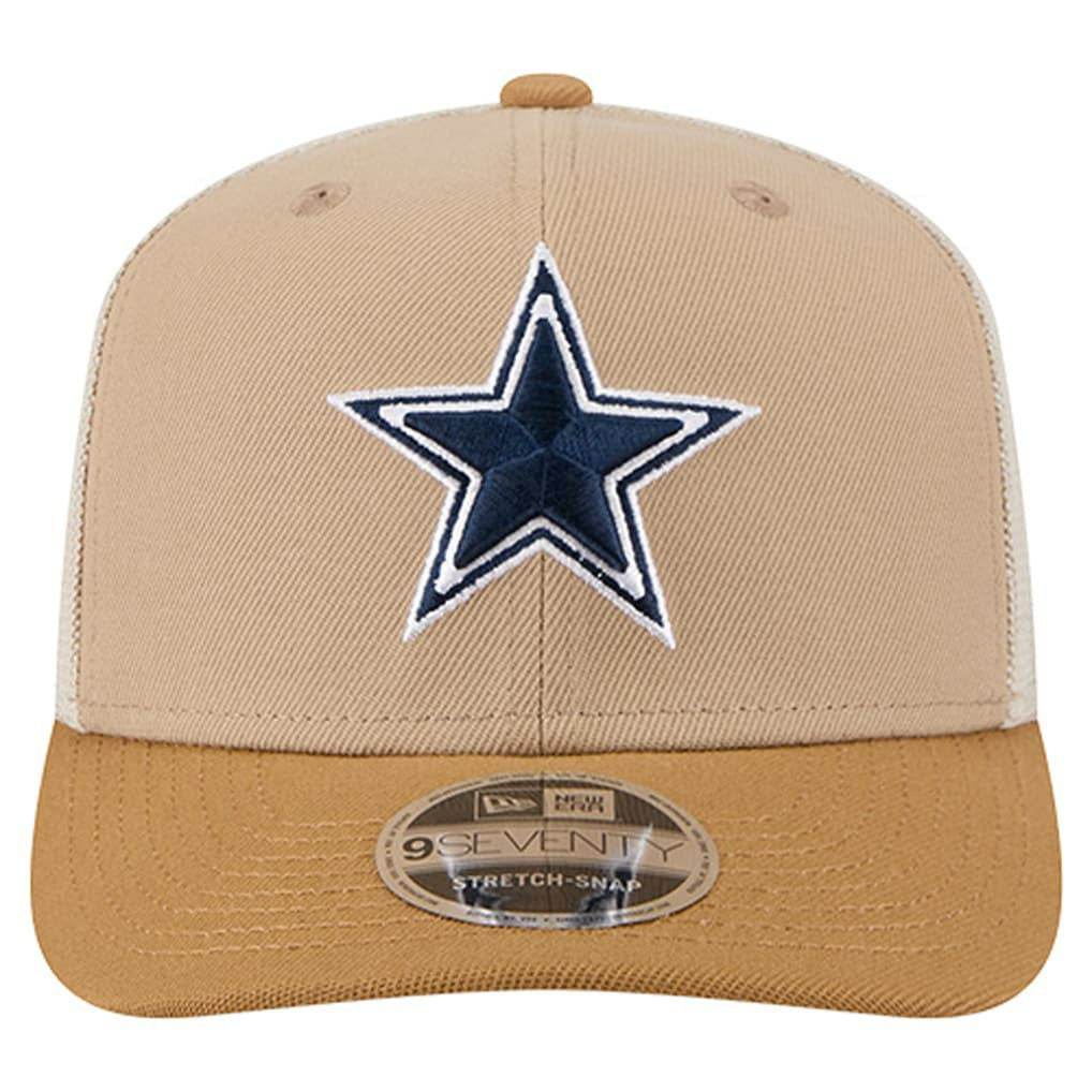 Dallas Cowboys New Era Two-Tone Trucker 9SEVENTY Adjustable Hat - Light Beige outlet