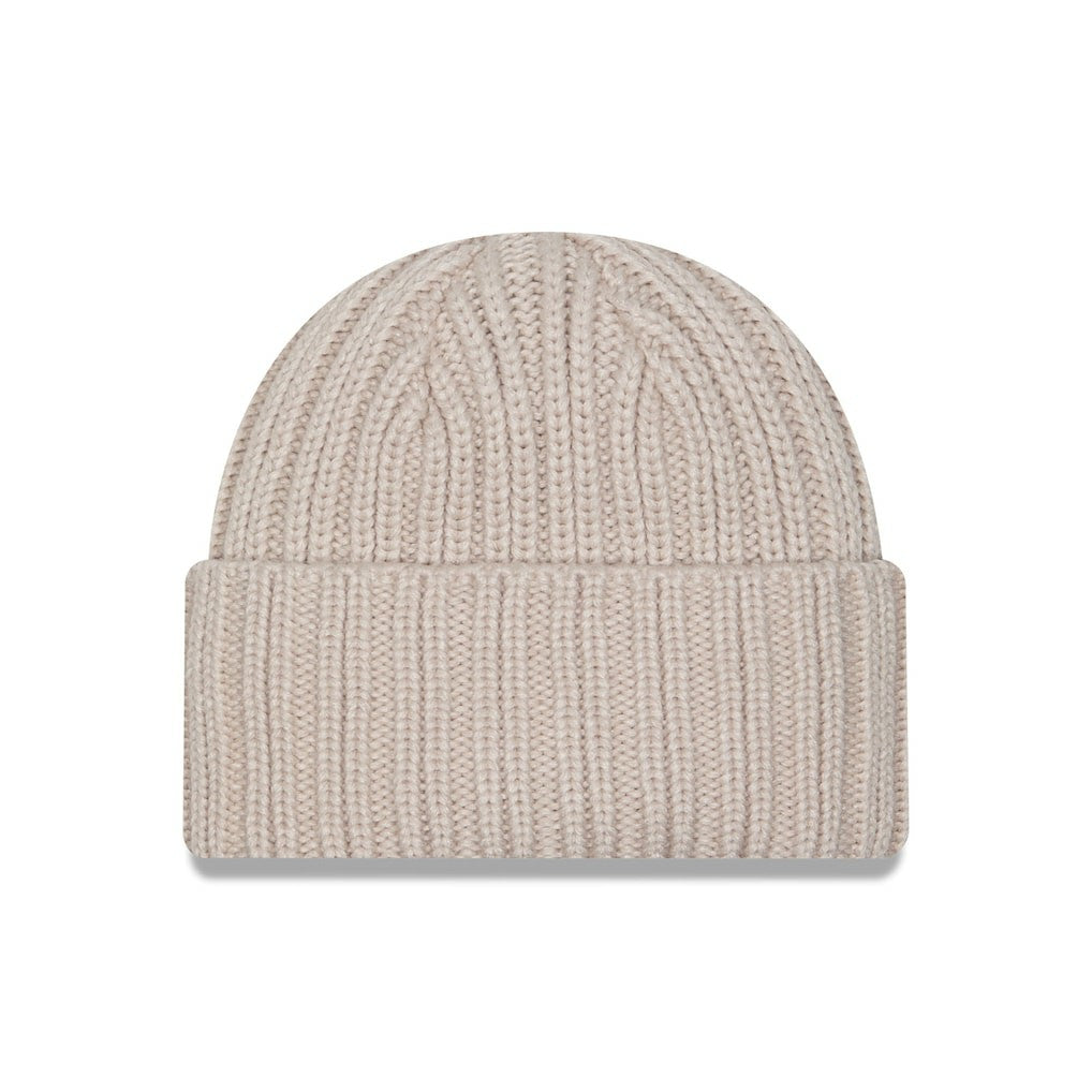 Dallas Cowboys New Era Logo Applique Cuffed Knit Hat - Light Beige for sale