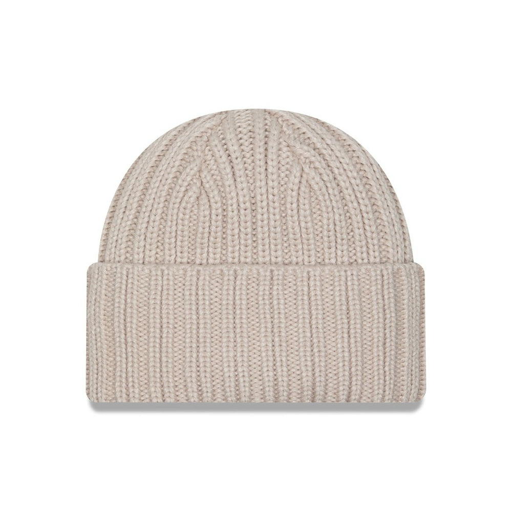 Dallas Cowboys New Era Logo Applique Cuffed Knit Hat - Light Beige for sale