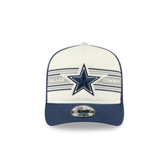 Dallas Cowboys New Era Banner A-Frame 9FIFTY Snapback Hat - Cream/Navy outlet