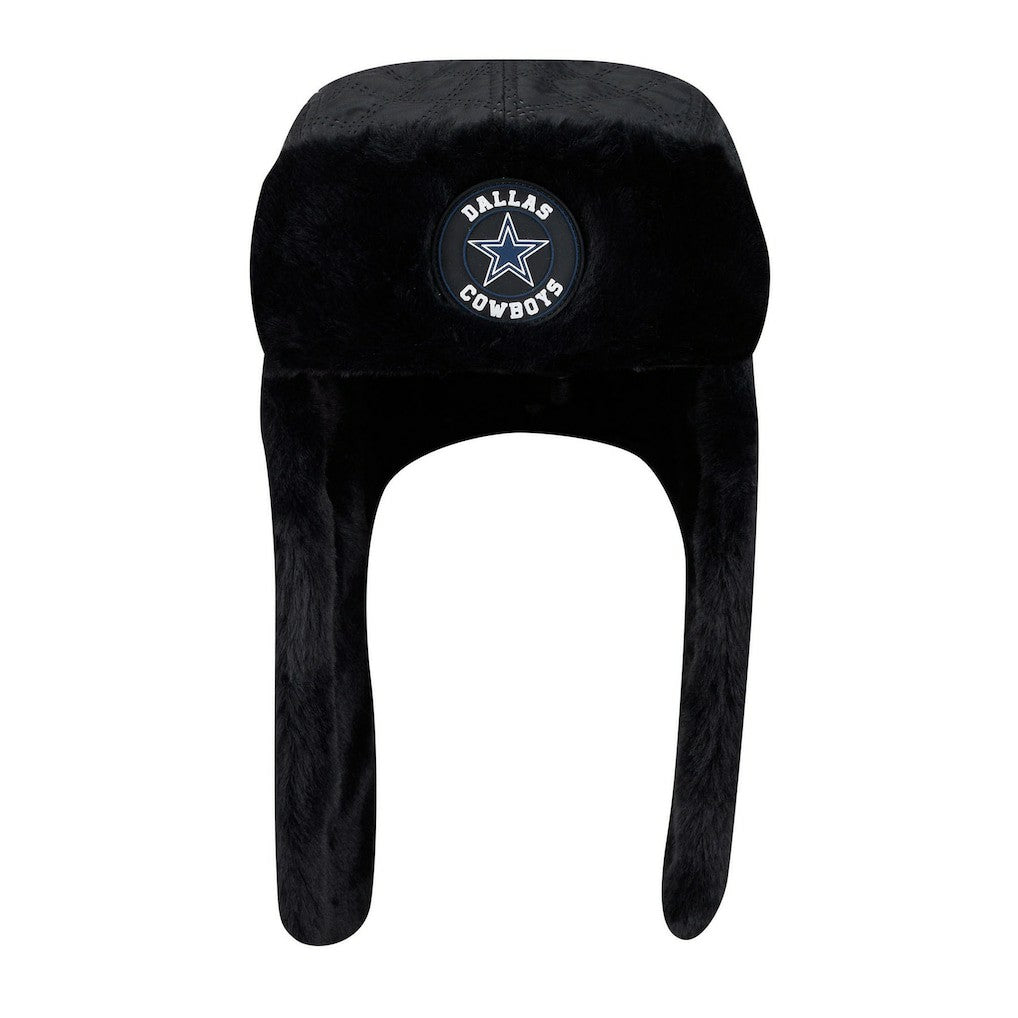 Dallas Cowboys New Era Quilted Trapper Hat - Black on sale