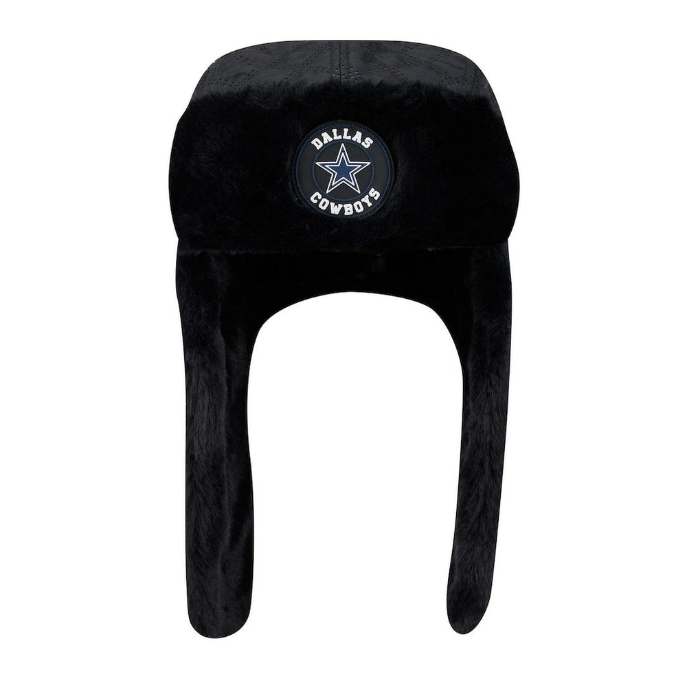 Dallas Cowboys New Era Quilted Trapper Hat - Black on sale