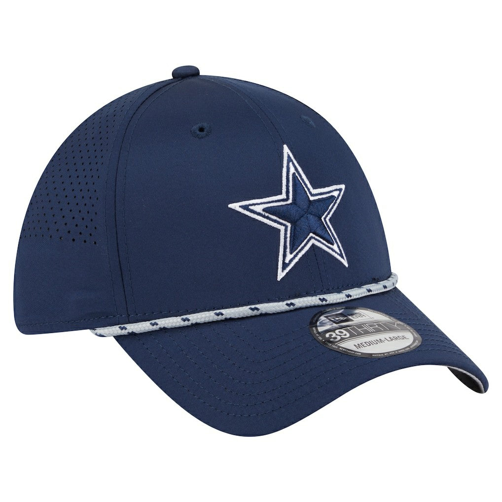 Dallas Cowboys New Era Featherweight Poly Rope Flex 39Thirty Hat - Navy on sale
