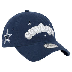 Dallas Cowboys New Era Girls Youth Cheer 9TWENTY Adjustable Hat - Navy for sale