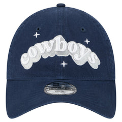 Dallas Cowboys New Era Girls Youth Cheer 9TWENTY Adjustable Hat - Navy for sale